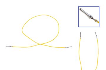 Reparatiekabel enkelvoudig voor Audi ronde 4mm-pin (1,0 mm²) voor montage aan één of beide zijden