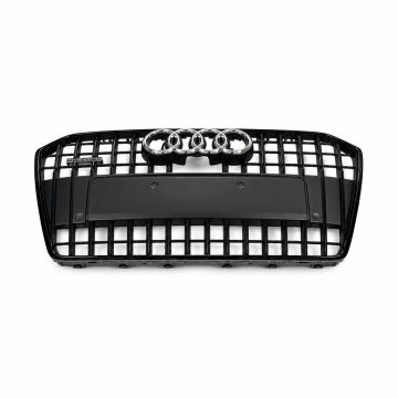 Audi A6 (C7) grille allroad facelift, (edition quattro) - zwart