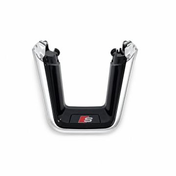 Originele Audi stuurwielafdekking met s-embleem, afgeplat stuur