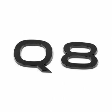Audi Q8 (4M) embleem - zwart