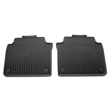 Audi A8 (D5) all-weather mattenset - achterzijde - zwart