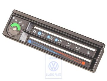 Volkswagen Transporter T4 afdekking ventilatie- en verwarmingsregeling - zwart