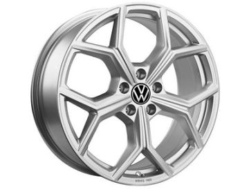Originele Volkswagen lichtmetalen velg - matzilver