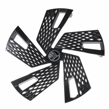Škoda Karoq (NU) wieldop - afdekkap zwart-metallic