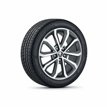 Škoda Octavia 3 (5E) velg - antraciet-metallic (grijs) (17 inch)