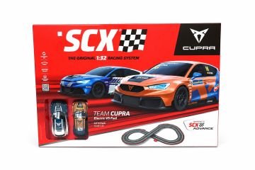 Originele scalextric racebaan circuit