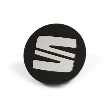 Originele SEAT naafkap - zilver glossy/zwart