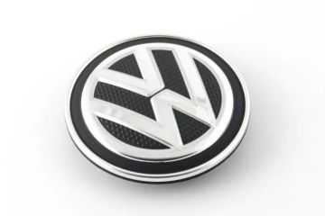 Originele Volkswagen naafkap - satijnzwart/chroomglans/ reflexzilver