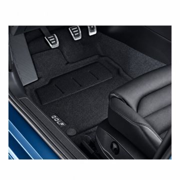 Volkswagen Golf 7 (5G) velours mattenset - satijnzwart