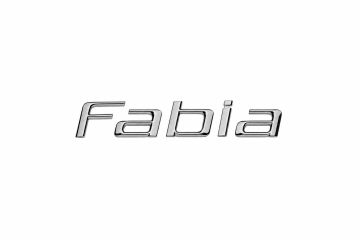Škoda Fabia 2 (5J) embleem - chroom