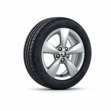 Škoda Fabia 3, Rapid (NH) lichtmetalen velg - zilver (15 inch)
