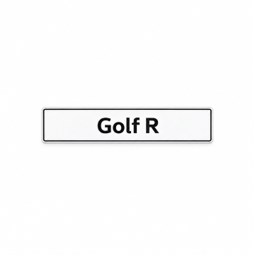 Kentekenplaat Golf R