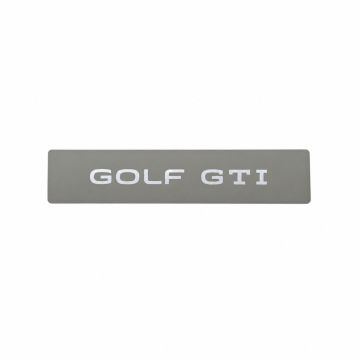 Volkswagen Golf GTI showroom kentekenplaat