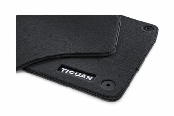 Volkswagen Tiguan 1 (5N/AD1) velours mattenset - voorzijde - zwart