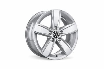 Originele Volkswagen lichtmetalen velg - zilver (17 inch)