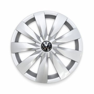 Volkswagen Touran 2 (5T) wieldop - wieldop chroomglans/zwart/fijnzilver