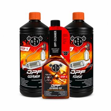 5 in 1 DPF-reinigingsset navulling stap 1, 2 en 3