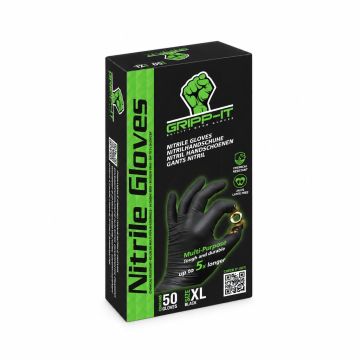Gripp-It nitril handschoenen zwart maat XL (50 stuks)