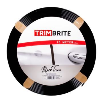Trimbrite deurrandbeschermer zwart 8x5mm (15 meter)