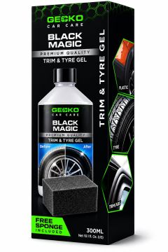 Gecko Black Magic Trim & Bandengel + Applicator Spons (300ml)