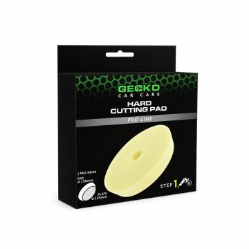 Gecko polijstpad hard geel 150mm (steunplaat 125mm)