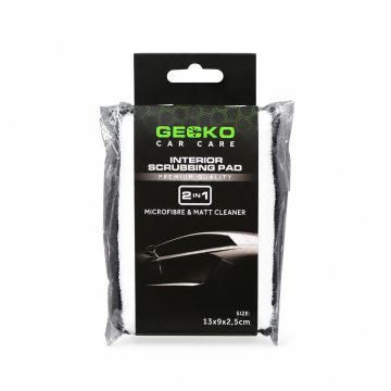 Gecko 2-in-1 interieurspons microvezel & fleece (13x9cm)