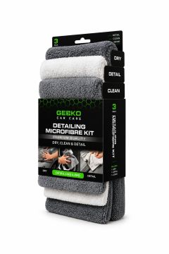 Gecko detail microfiber kit (3 stuks)