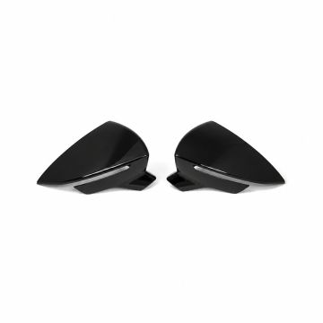 SEAT Ibiza 5 (6F), Leon 3 (5F) set spiegelkappen - zwart