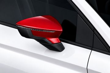 SEAT Ibiza 5 (6F), Leon 3 (5F) set spiegelkappen - rood
