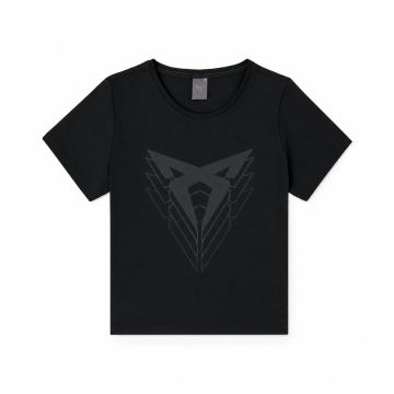 CUPRA T-shirt met groot logo (dames, zwart)
