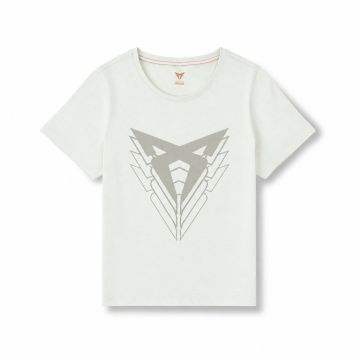 CUPRA T-shirt met groot logo (dames, taiga)