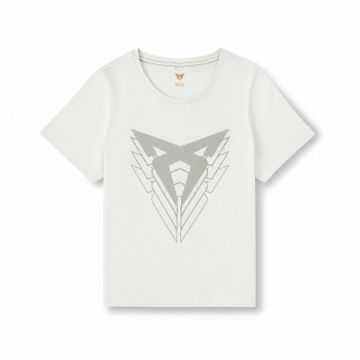 CUPRA big logo T-shirt (dames, taiga) – maat S