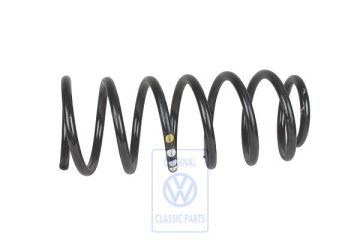 Volkswagen schroefveer - voor, 3x wit/1x geel