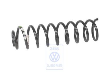 Volkswagen Polo 3 (6N) schroefveer achter (AKL, ANW, APE) - 1 groene en 3 witte strepen