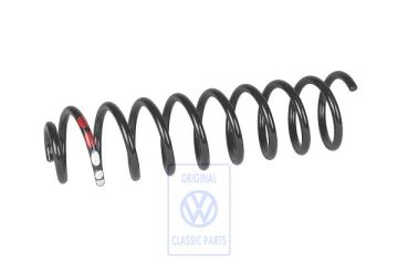 Volkswagen Polo 3 (6N) schroefveer achter vierdeurs (AEX, APQ, ANX) - 2 rode en 3 witte strepen