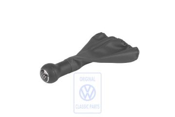 Volkswagen Polo 3 (6N) schakelpookknop met hoes - gebroken zwart