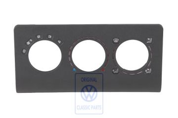Volkswagen Polo 3 (6N) afdekplaat ventilatiebediening - zwart-oranje