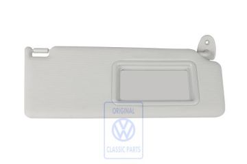 Volkswagen Polo 3 (6N) zonneklep met spiegel voor schuifdak - rechts, parelgrijs
