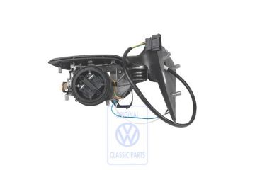 Volkswagen Polo 3 (6N) buitenspiegelbehuizing - rechts, zwart, rechtsgestuurd