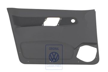 Volkswagen Polo 3 (6N) deurpaneel - linksvoor, gebroken zwart, stof