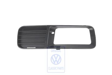 Volkswagen bumperrooster - rechts, zwart, met mistlampen