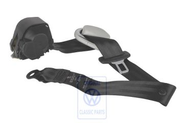 Volkswagen Polo 3 (6N) driepuntsgordel - rechtsachter, zwart