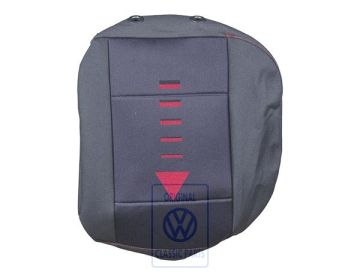 Volkswagen Polo 3 (6N) stoelbekleding linksachter - gebroken zwart