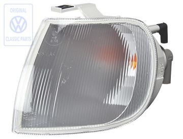 Volkswagen Polo 3 (6N) knipperlicht voor met lamphouder en lamp - links, wit