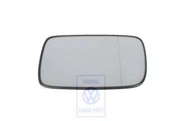 Volkswagen Polo 3 (6N) spiegelglas asferisch met draagplaat - links