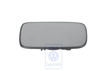 Volkswagen Polo 3 (6N) spiegelglas asferisch verwarmd met draagplaat - links