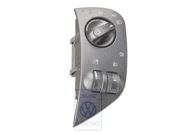 Volkswagen lichtschakelaar met mistachterlicht - zwart