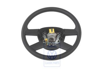 Volkswagen Polo 4 (9N) stuurwiel met airbag - satijnzwart