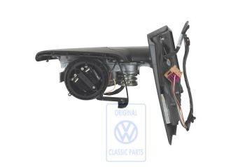 Volkswagen Polo 4 (9N) buitenspiegelbehuizing - rechts, satijnzwart, rechtsgestuurd