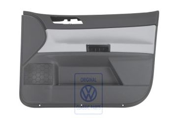 Volkswagen Polo 4 (9N) deurpaneel - rechtsvoor, zilvergrijs/antraciet, 4-deurs
